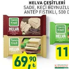 TARIM KREDİ HELVA ÇEŞİTLERİ 500 G fiyat ve kampanya bilgisi